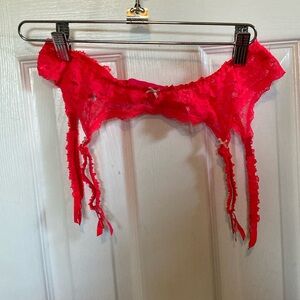 Victorias Secret Red Garter Belt NWOT